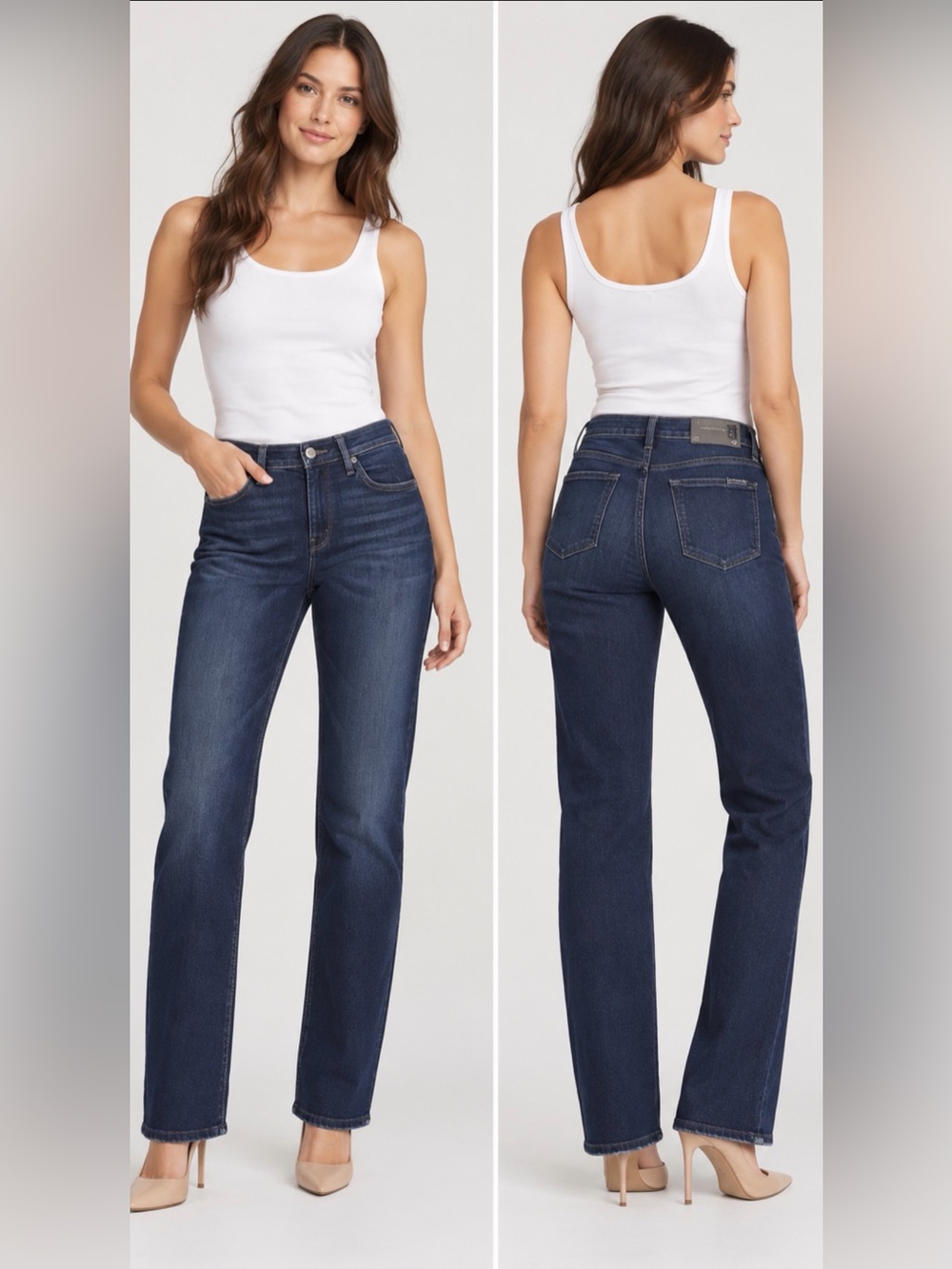 7 For All Mankind Dark Wash Straight Leg Jeans Size 26 NWT
